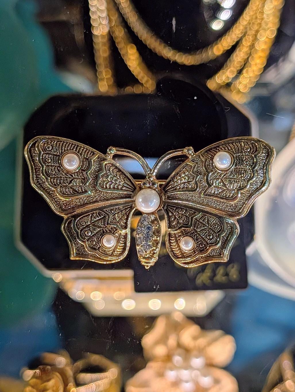 クリスチャンディオール ヴィンテージ ブローチ ブラック スパイラル Vintage Brooch Dior - Etsy
