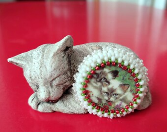 Broche chatons siamois