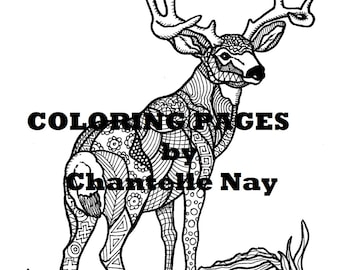 Popular Items For Deer Coloring Page 224 Results Lumberjack Printable And Activity Sheets Pack
