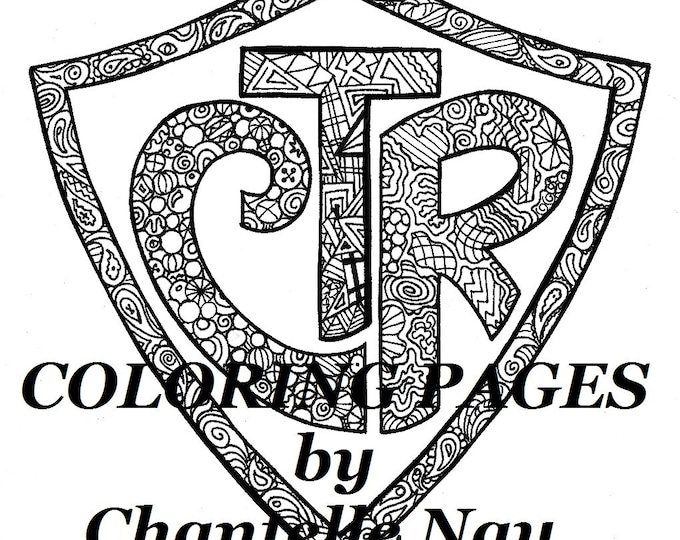 Coloring Page, CTR, LDS Art, Adult Coloring Picture, Digital Download ...