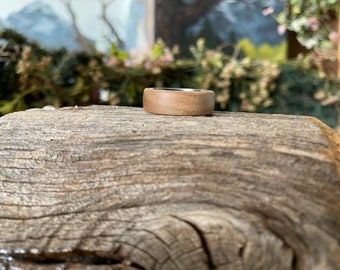 Cherry Handmade wooden ring size 8