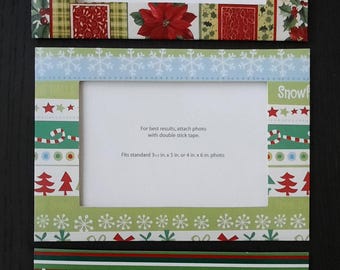 Christmas Photo Insert Greeting Cards with Envelopes (Pack of 12)