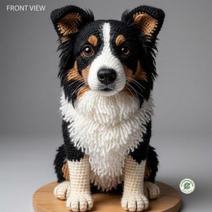 ボーダーコリーの編みぐるみ - Etsy 日本