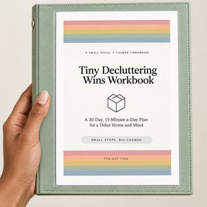 30-dagars utrensningsarbetsbok, 10-minutersplanerare för hemåterställning (digital nedladdning)