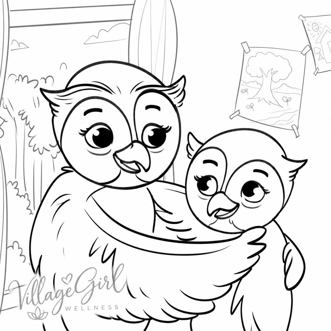 Owl Always Love You Coloring Book: 32 Page Interactive Book for Kids