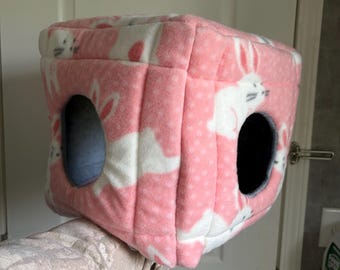 Fleece Guinea Pig Cube | Machine washable and handmade