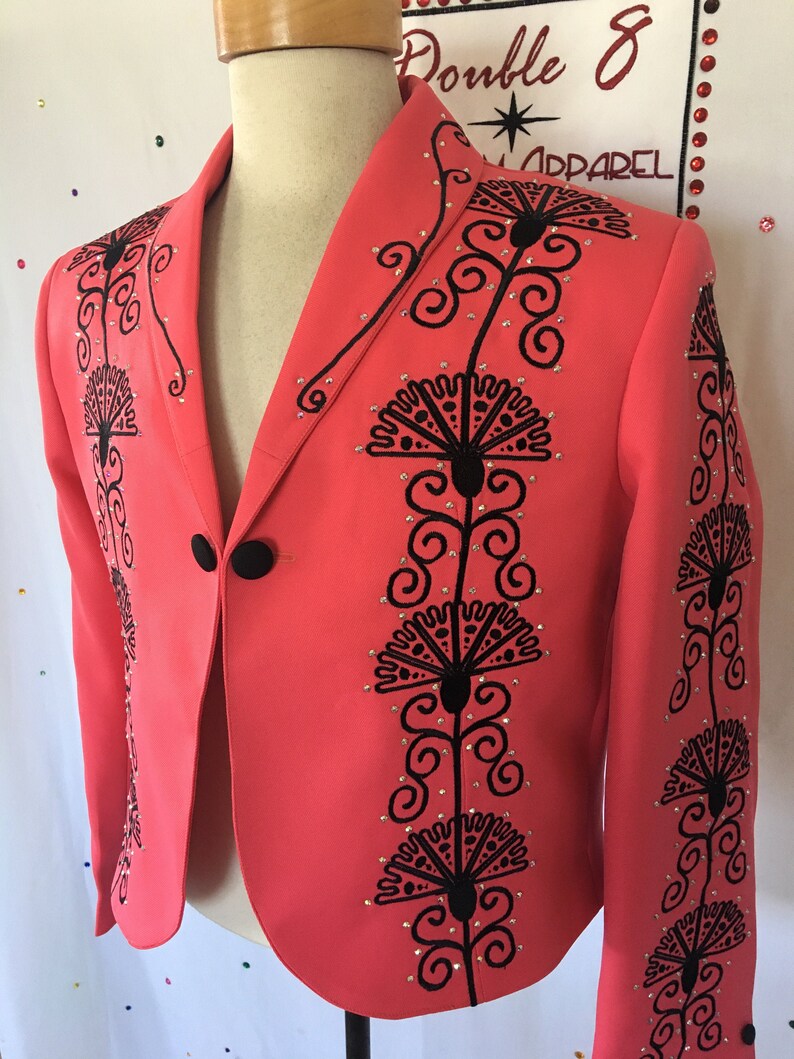 Mens coral matador bolero jacket Sz 42 | Etsy