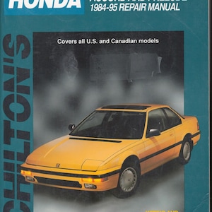 HONDA PRELUDE サービスマニュアル 89-11 Honda Prelude Service Manual - Etsy
