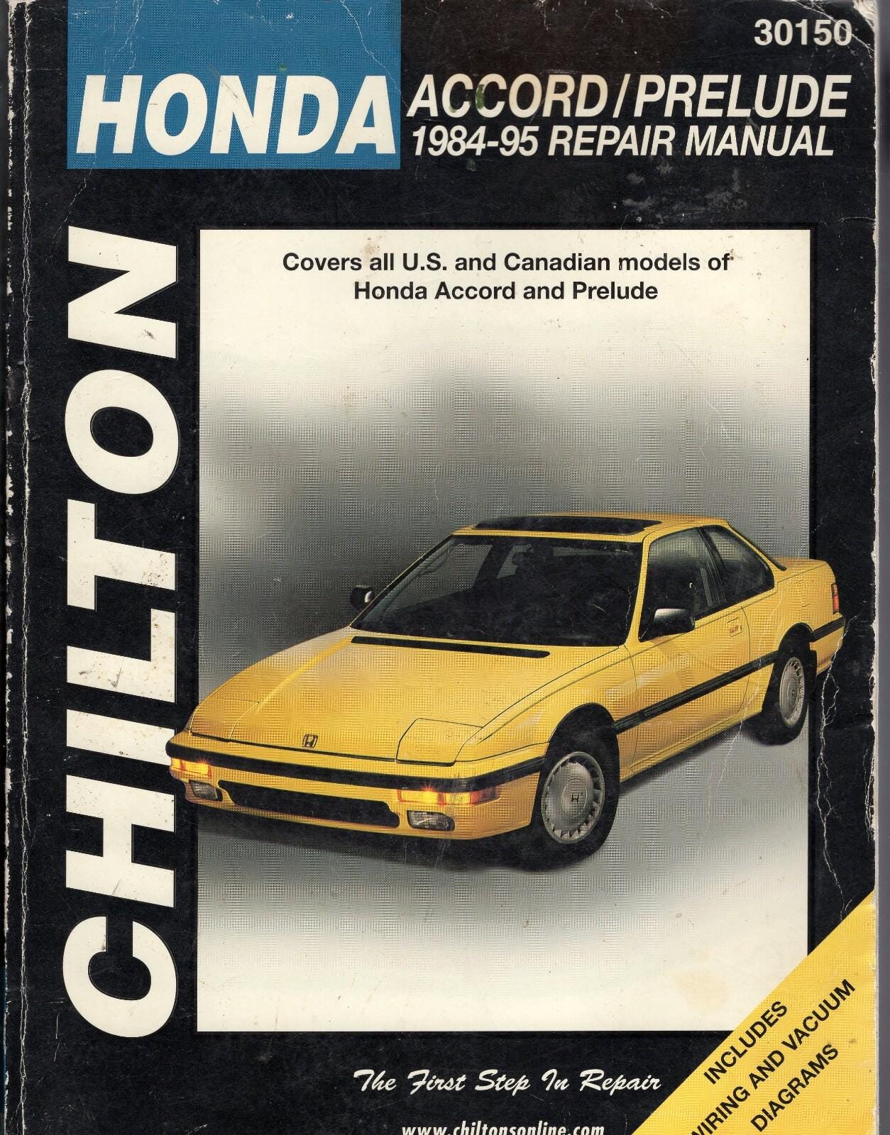 Honda Prelude Service Manual - Etsy