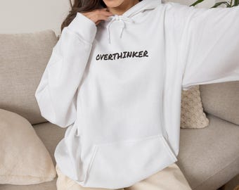 „Überdenker“-Hoodie – Sweatshirt „The Potato Club“ – Minimalistischer Grafikpullover – Retro-Geschenkidee für Stubenhockerinnen