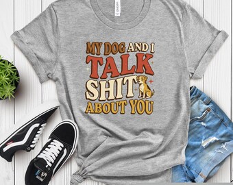 Funny Dog Mom Shirt, Sarcastic Introvert Humor, Retro Graphic Tee (DTF Print)