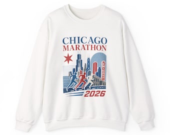 Chicago Marathon 2026 Crewneck Sweatshirt | Skyline Runners Design
