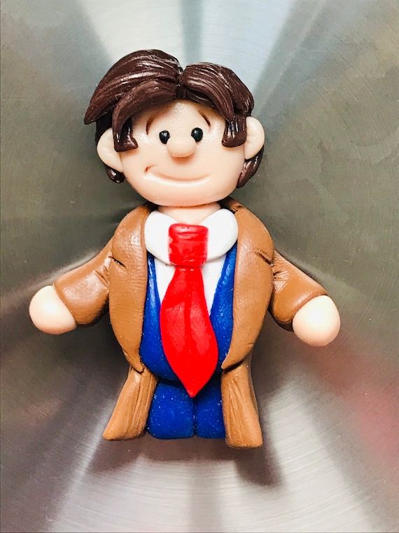 Dr Who inspired David Tennant Dr 10 brooch/magnet by Ludicris