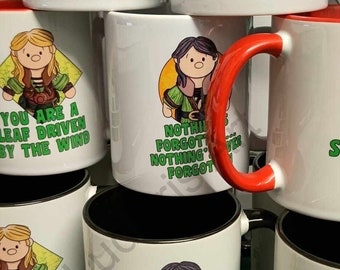 Robin of Sherwood inspired mug from hand drawn Ludicris artwork. An alternative gift for any Robin Hood fan who has everything!!