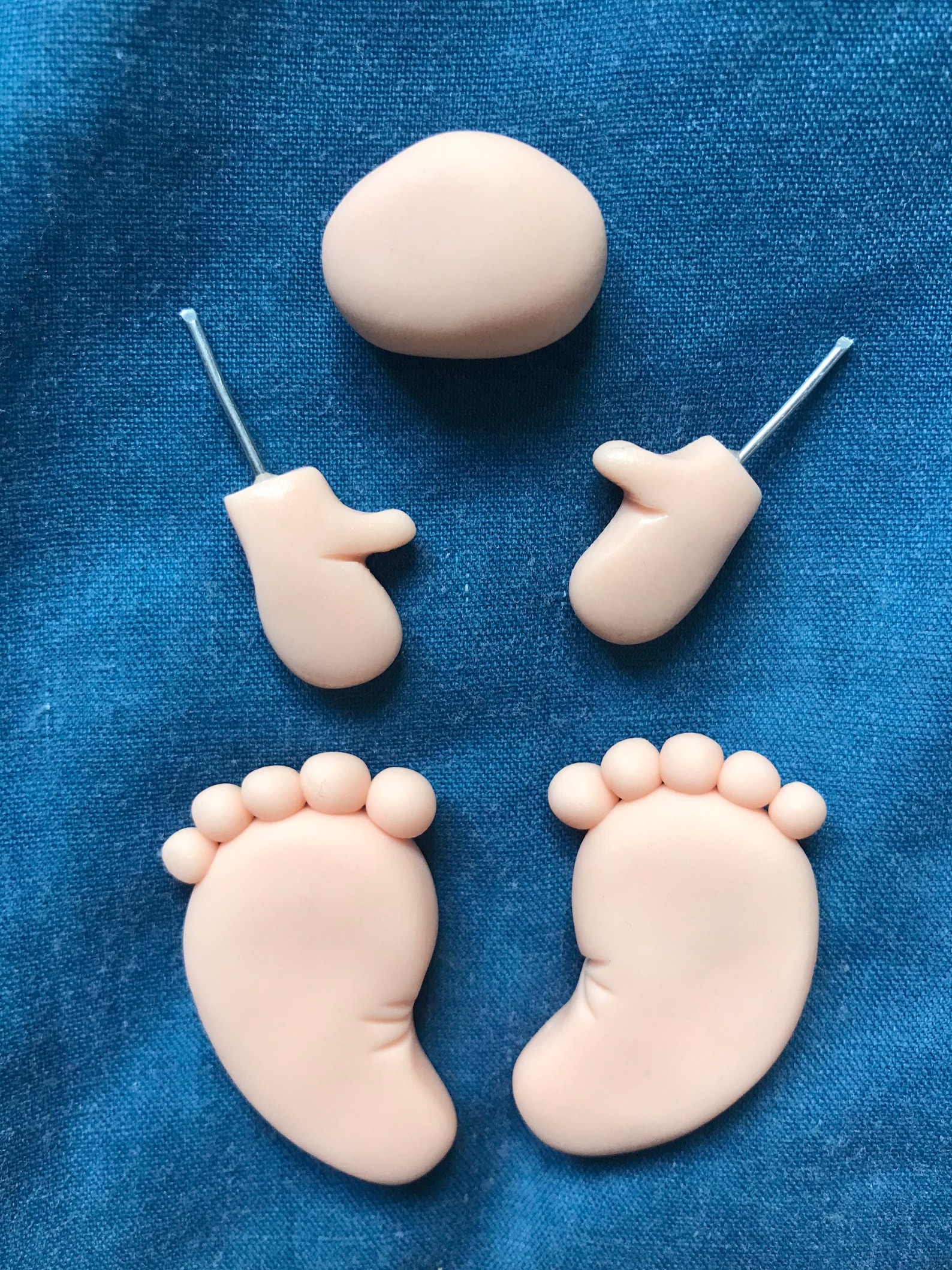 Fimo Polymer Clay Gnome/ Gonk Feet Hands and Nose Props for Etsy