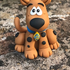OOAK (One of a kind) Scooby Doo Inspired Polymer Clay Figurine, perfect gift for fans of Scooby doo by Ludicris