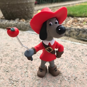 Polymer Clay ein von einer Art Modell von Dogtanian, von Dogtanian und die drei Muskehunde von handgefertigt von Ludicris, 80er Jahre Cartoon