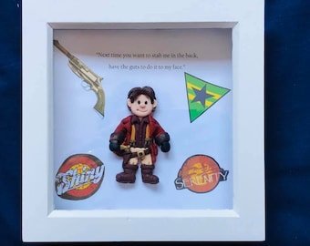 Firefly geïnspireerd ingelijste art mini figuur