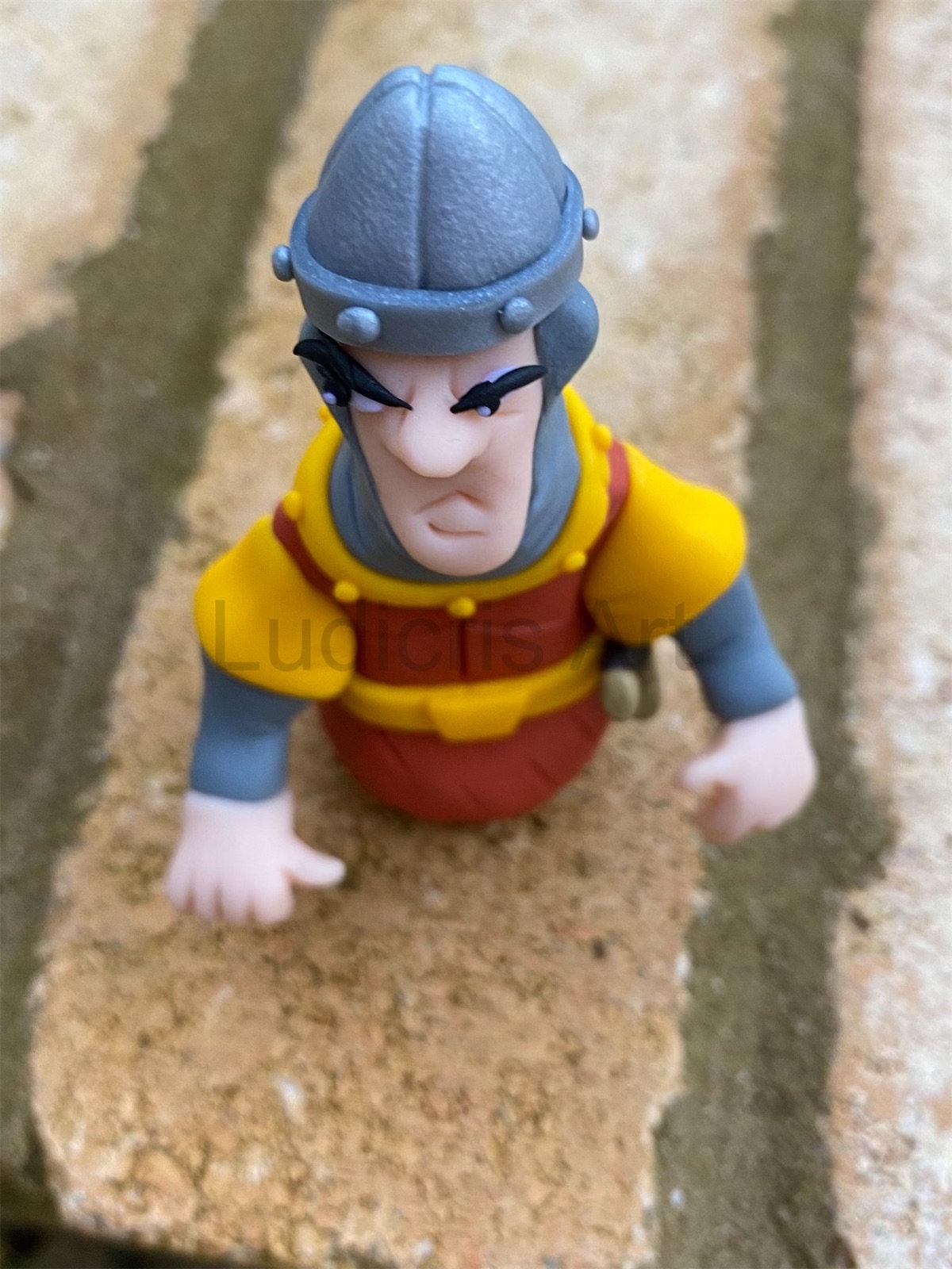 ドラゴンズレア Dirk the Daring フィギュア　中古 Dragon's Lair Dirk the Daring Figure (OOAK HANDMADE) 3.5 Inch Tall