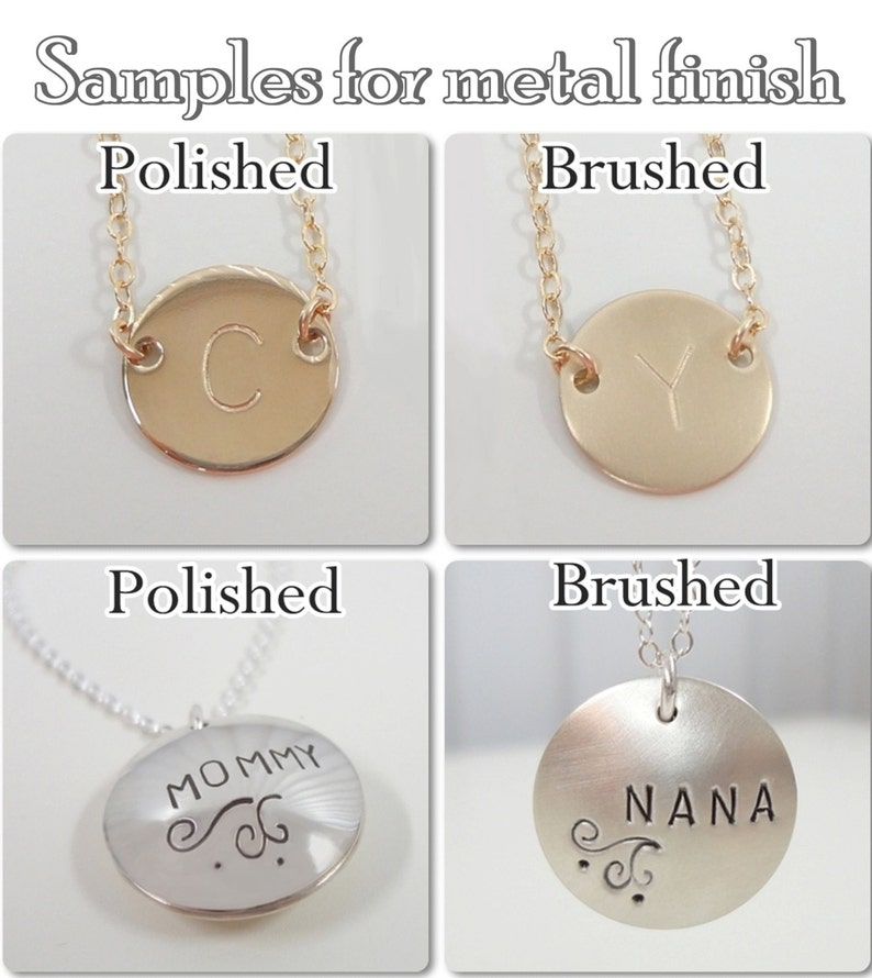 Sterling Silver Hand Stamped Necklace Personalized Custom Etsy