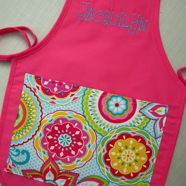 Personalized Kids Apron - Custom Monogrammed Children's Smock
