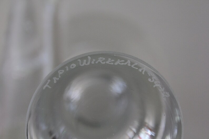 Tapio Wirkkala Crystal Candle Holder With Original Iittala Etsy