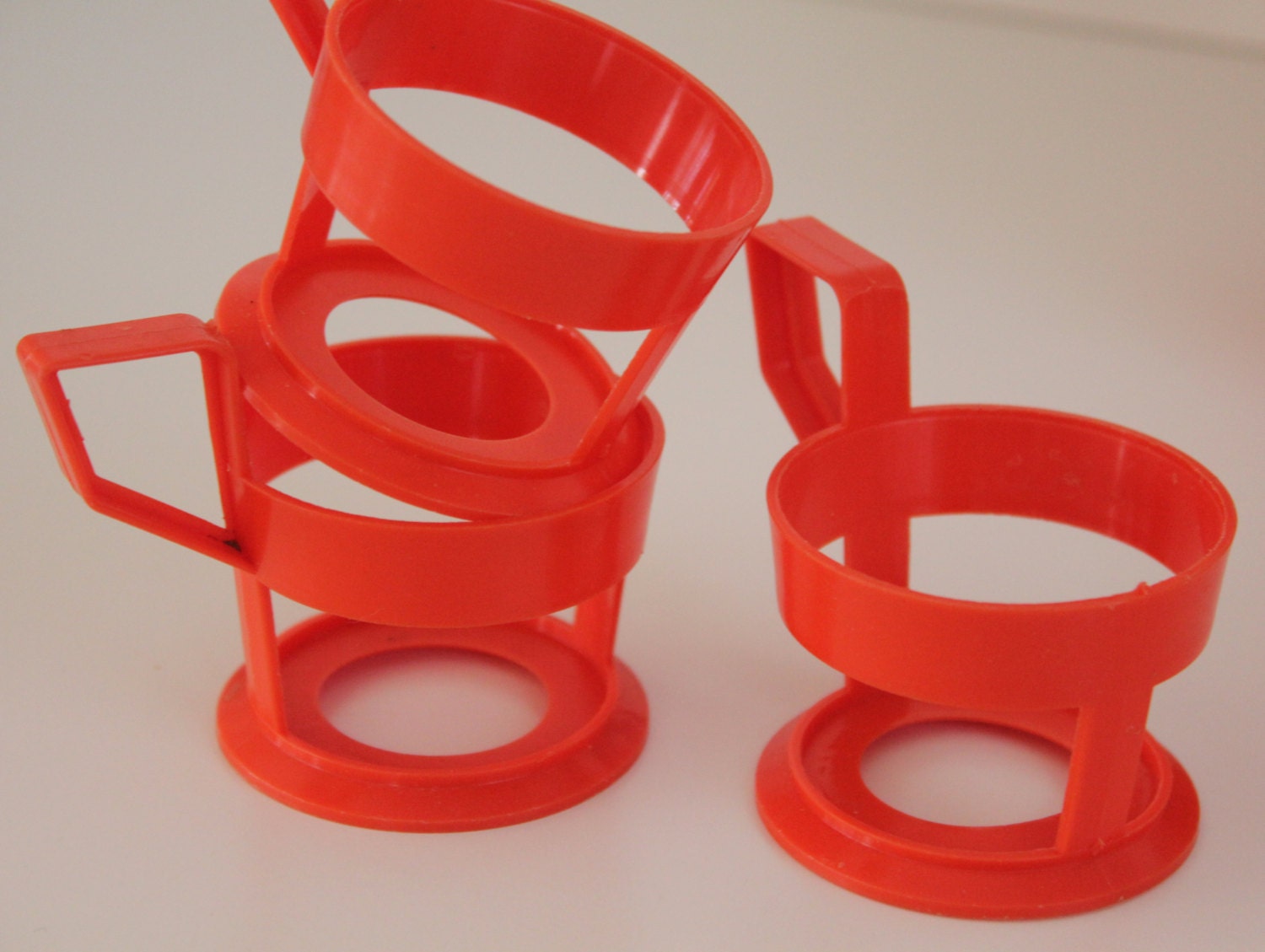 Six Original Retro Plastic Cup Holders by Polarpak Finland Etsy