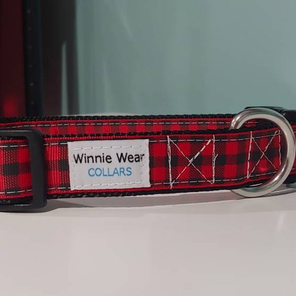 Red Buffalo Plaid Dog & Cat Collar