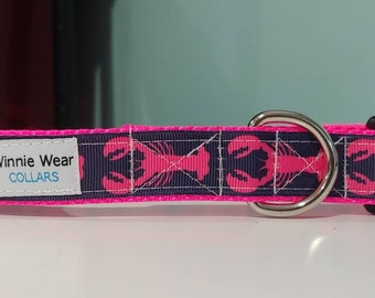 Hot Pink Lobster Dog & Cat Collar