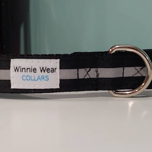 Black Reflective Dog Collar
