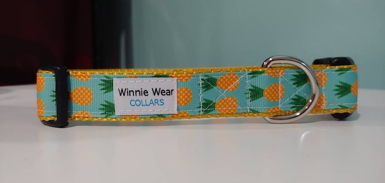 ALOHA Pineapple Dog Collar image 1