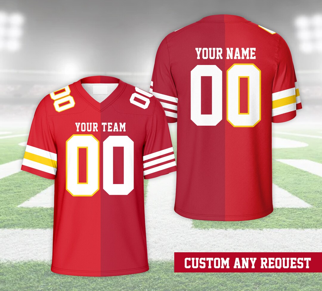 Custom Two Football Team Jersey Personalization American Football Jersey Champion Game Day