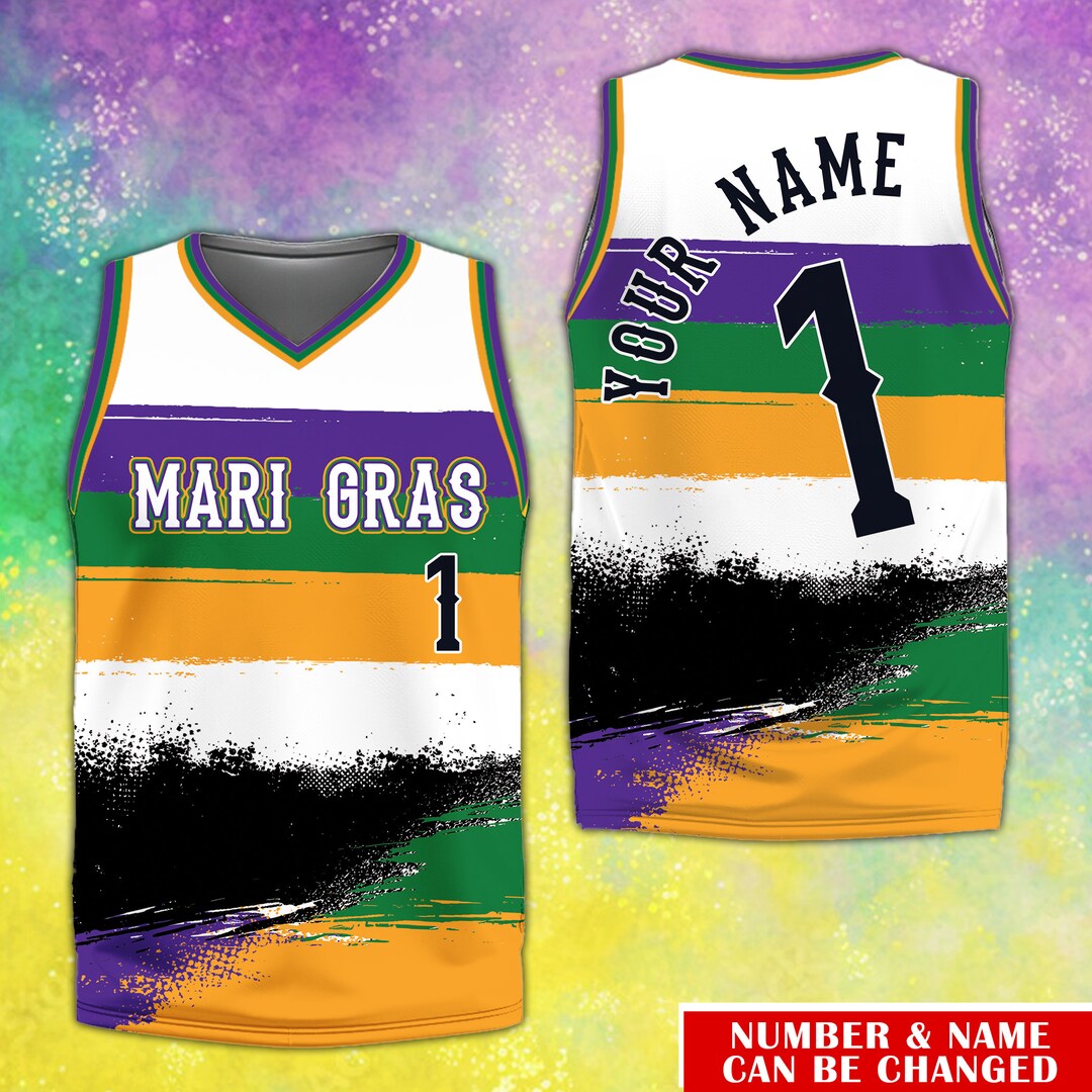 mardi gras basketball throws