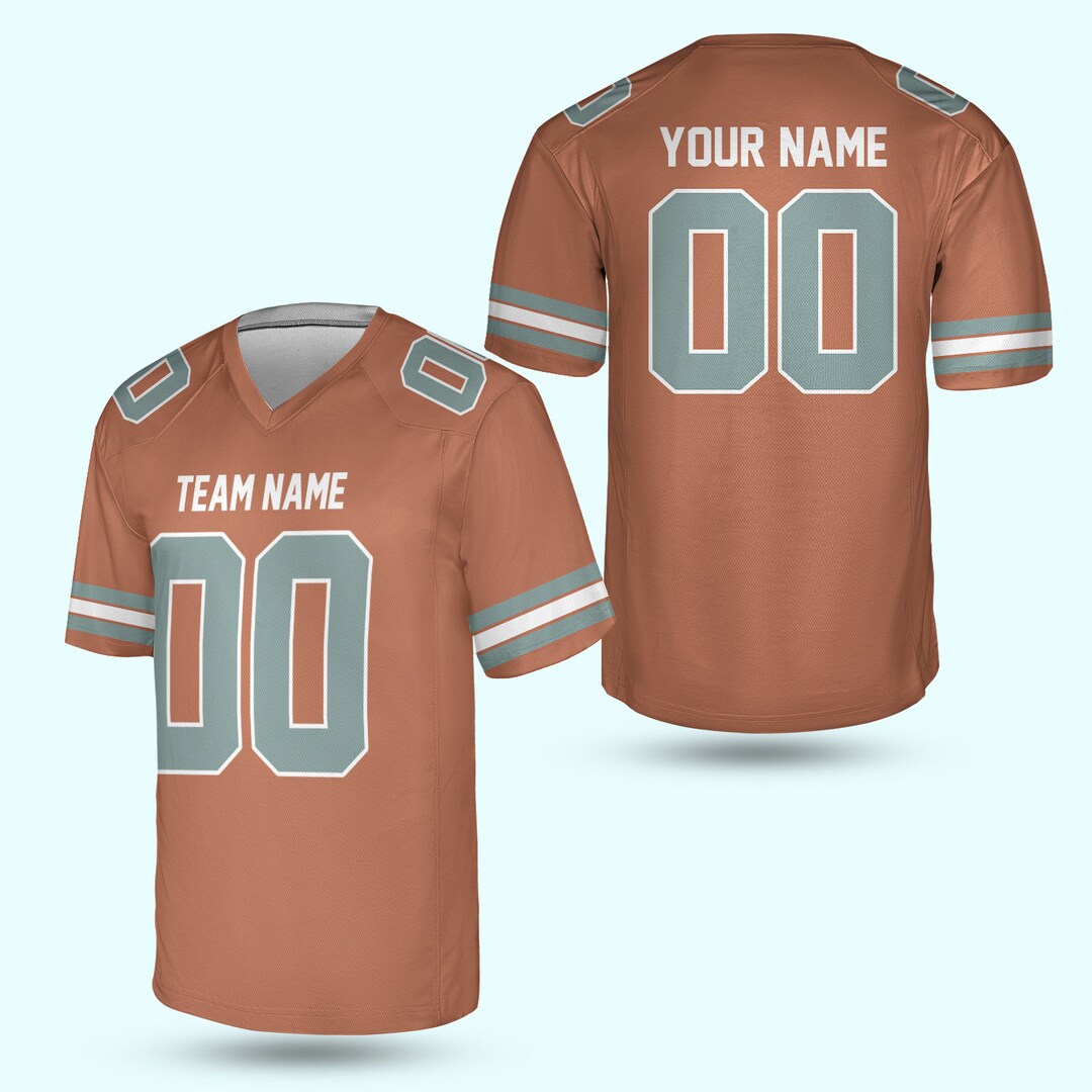 Custom Retro Football Team Jersey Personalization Vneck Etsy