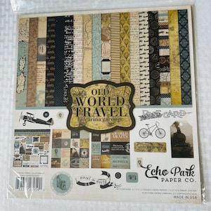 Echo Park Old World Travel Scrapbook Kit Brand New