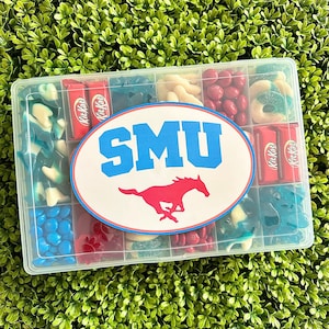 SMU Southern Methodist XL Candy Gram - College Commit Gift, Birthday gift, Finals Treat, Care Package. The perfect SMU treat!