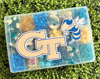 Georgia Tech Yellow Jackets XL Candy Gram - College Commit Gift, Birthday gift, Finals Treat, Care Package. The perfect Georgia Tech treat!