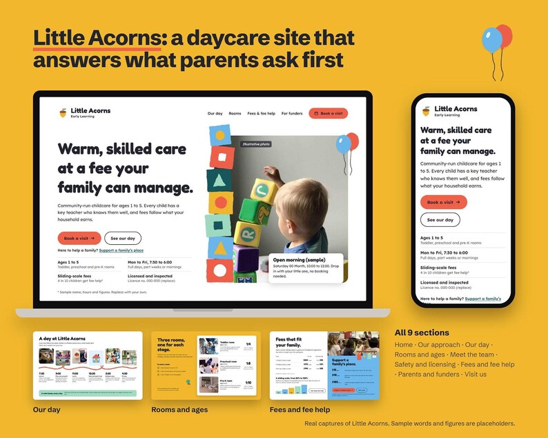 Canva Website Template Bundle for Nonprofits, 5 Charity Websites ...