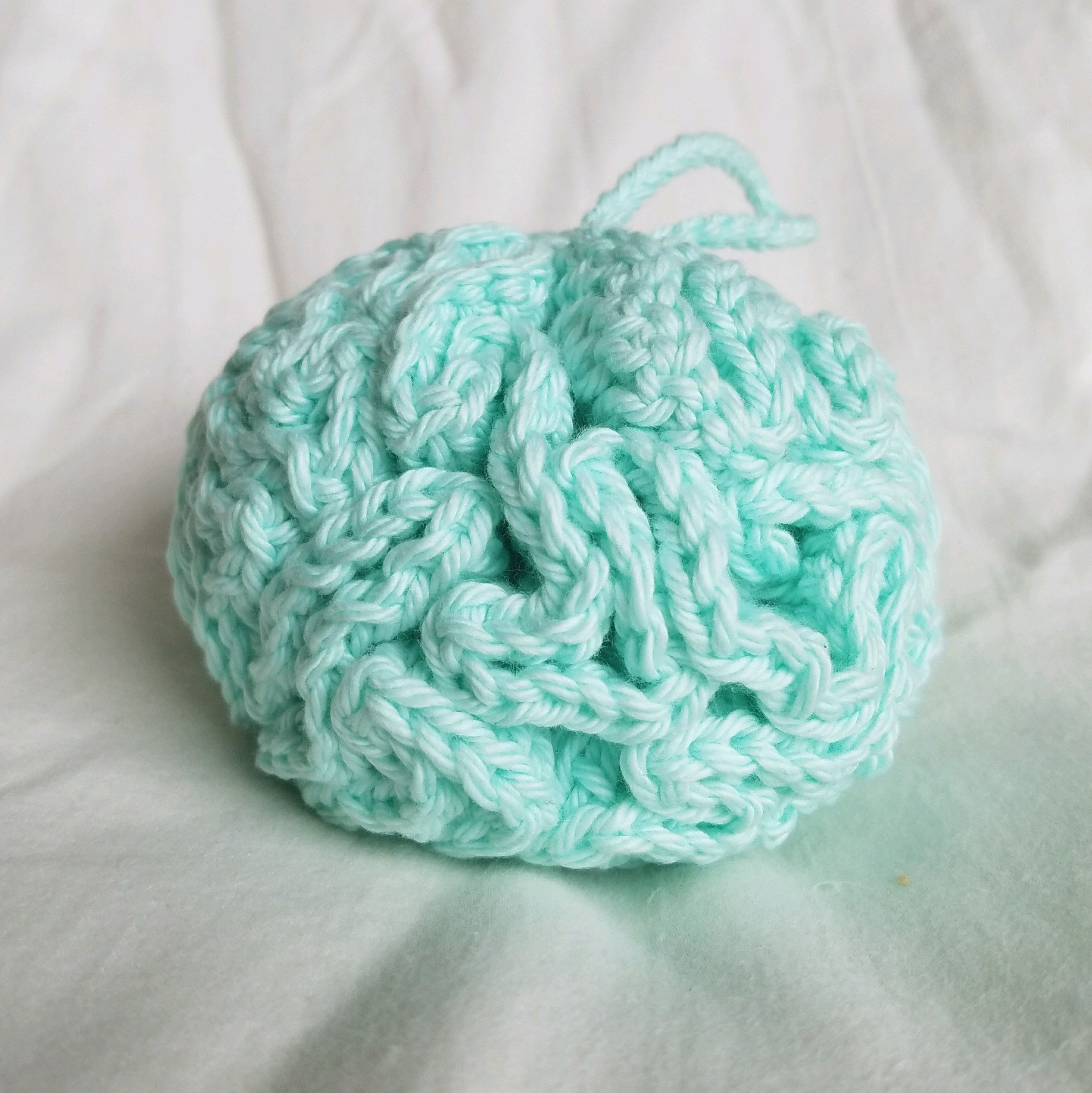 Set of 5 Cotton Bath Puff your choice of color Washable Etsy