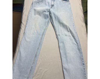 Vintage Levis SilverTab Relaxed Guys Fit Jeans Light Wash 13 JR M 31x30.5
