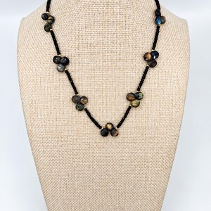 The Sloane Necklace | Labradorite, Black Spinel & 14k Gold Filled image 3