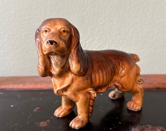 Vintage Cocker Spaniel Figurine ~Dog Standing Ceramic Figurine ~ Made in Japan
