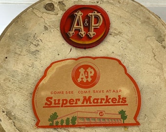 Vintage A&P Sewing Needles ~ Needle Cards ~ Supermarkets ~ Advertising Sewing Needles ~ Atlantic and Pacific Tea Company