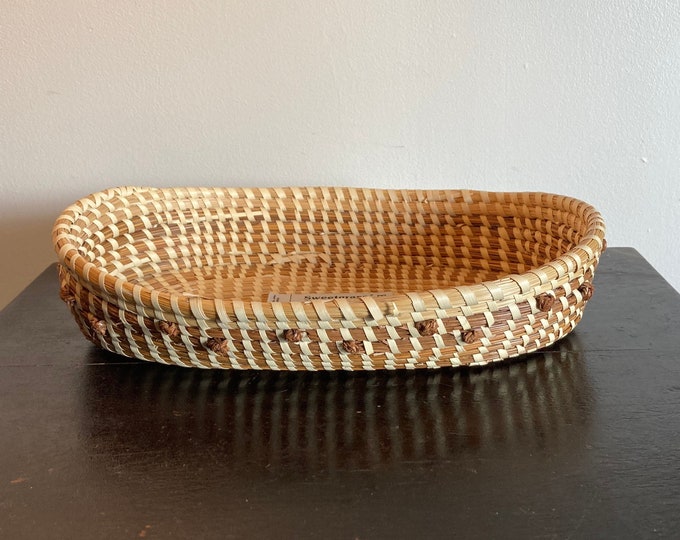 Large Annabelle Ellis Sweetgrass Gullah Gullah Basket Charleston SC