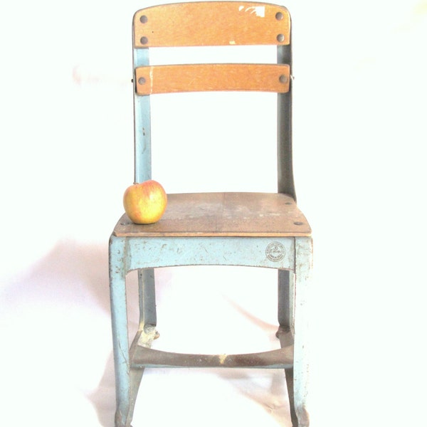 Vintage Child's School Chair/ American Chair Co. Envoy No. 13 Mid Century / Industrial