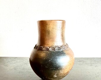 Vintage VERY EARLY Alice Cling Pottery Vase ~ Navajo Dineh Pottery ~ Native American Crafts