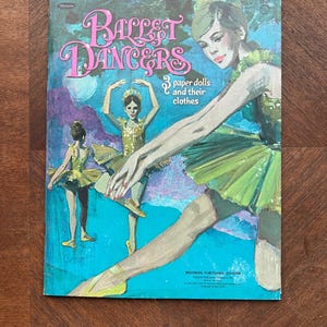 Vintage Ballet Dancers Paper Dolls ~ 1968 Whitman Publishers ~ Dance Dolls ~ Original Set