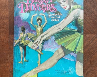 Vintage Ballet Dancers Paper Dolls ~ 1968 Whitman Publishers ~ Dance Dolls ~ Original Set