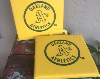 Vintage Oakland A's Stadium Cushion: Chevrolet Advertising
