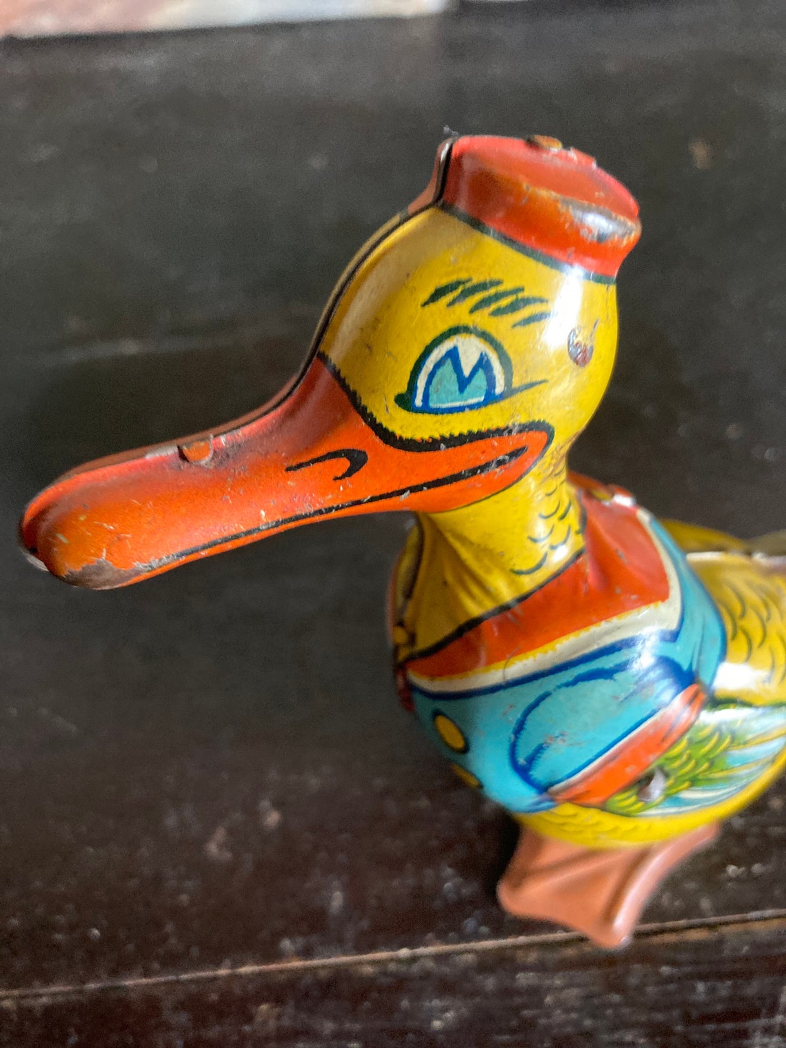 Vintage Tin Duck Wind Up Toy J. Chein and Co. Wind Up Metal Etsy